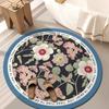 Американский цветочный диатомовый коврик для грязи, впитывающий, устойчивый к грязи, нескользящий коврик для ванной, круглый, для дома, хороший уход, коврик для ног