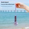 26-Color Mini Transparent Handheld Fan with USB Charging, Long Battery Life, and Three-Speed Wind