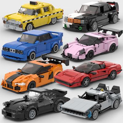 Moc City Speed Car Rally Sport Vehicle Racer ae86 M8 Модель Строительные блоки R34 Гоночный Супер Техника Кирпич Рождественский подарок