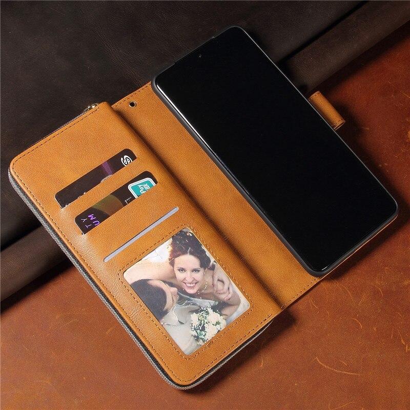 Flip Leather Wallet Card Case For Samsung Galaxy S25 FE S24 Ultra S23 Plus S22 S21 S20 Note 20 A17 A16 A36 A56 A15 A35 A55 A14 A34 A54 A13 A53 Cover