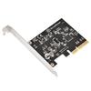 Silver Stone ECU07 SuperSpeed 20Gbps USB Gen 2x2 Internal PCIe Host Card Japanese / 3.2 Type-C Key-A SST-ECU07 [Official Distributor]