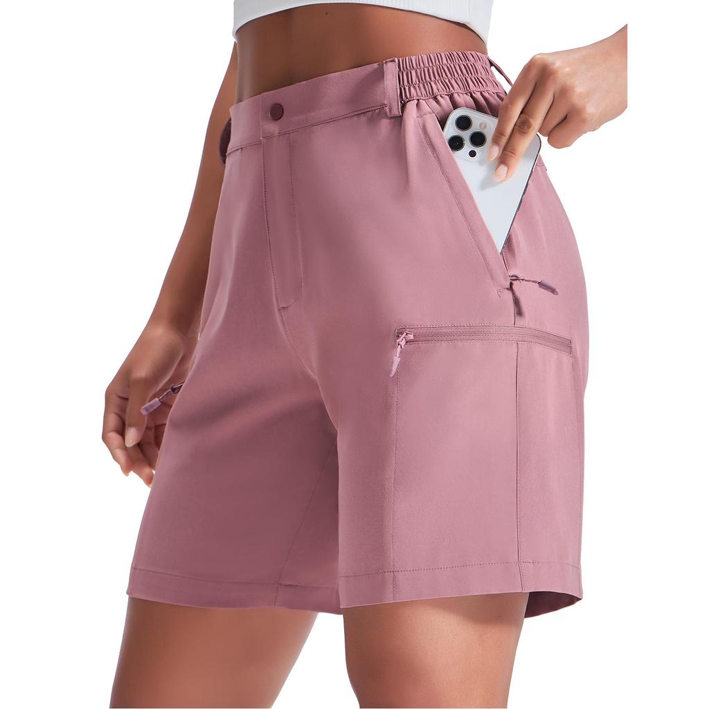 Женские шорты быстросохнущие легкие эластичные УФ-защита карманы на молнии путешествия кемпинг