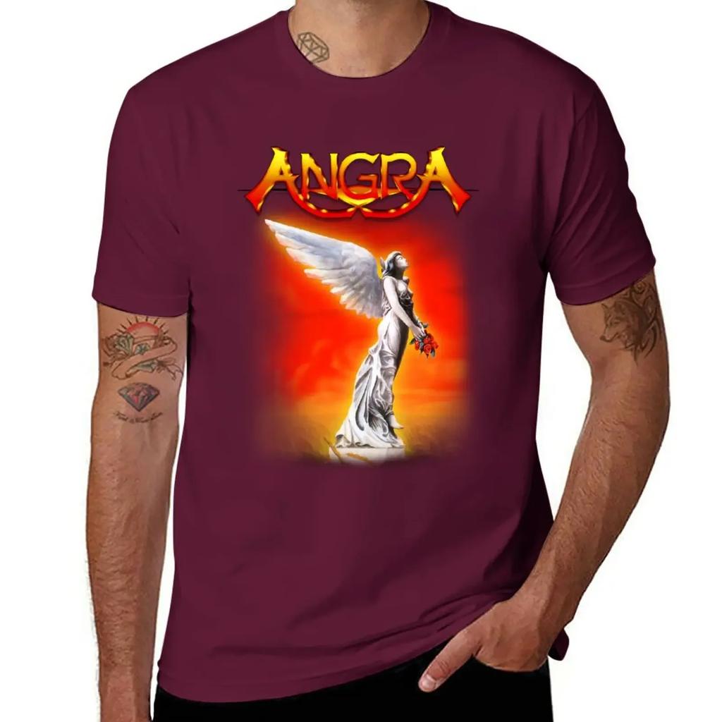 Angels Cry от Angra - Классическая Old School Бразильская PowerProg Metal Футболка футболки кавайная одежда облегающие футболки для мужчин