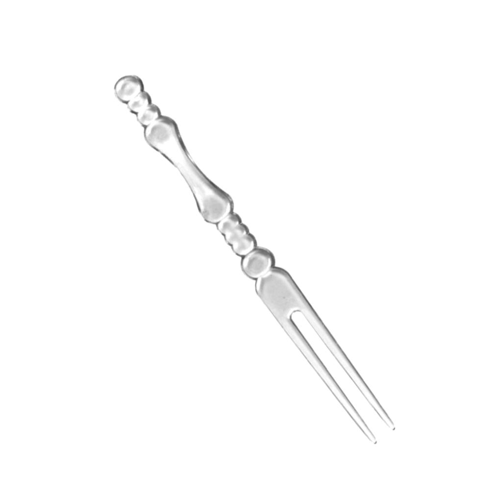 80 шт. одноразовые прозрачные цветные бытовые пластиковые шпажки для фруктов с маленькими вилками для еды десертная вилка для кексов