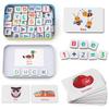 Wooden Magnetic Letters and Numbers Toys for Kids Fridge Magnets ABC Alphabet Word Flash Cards