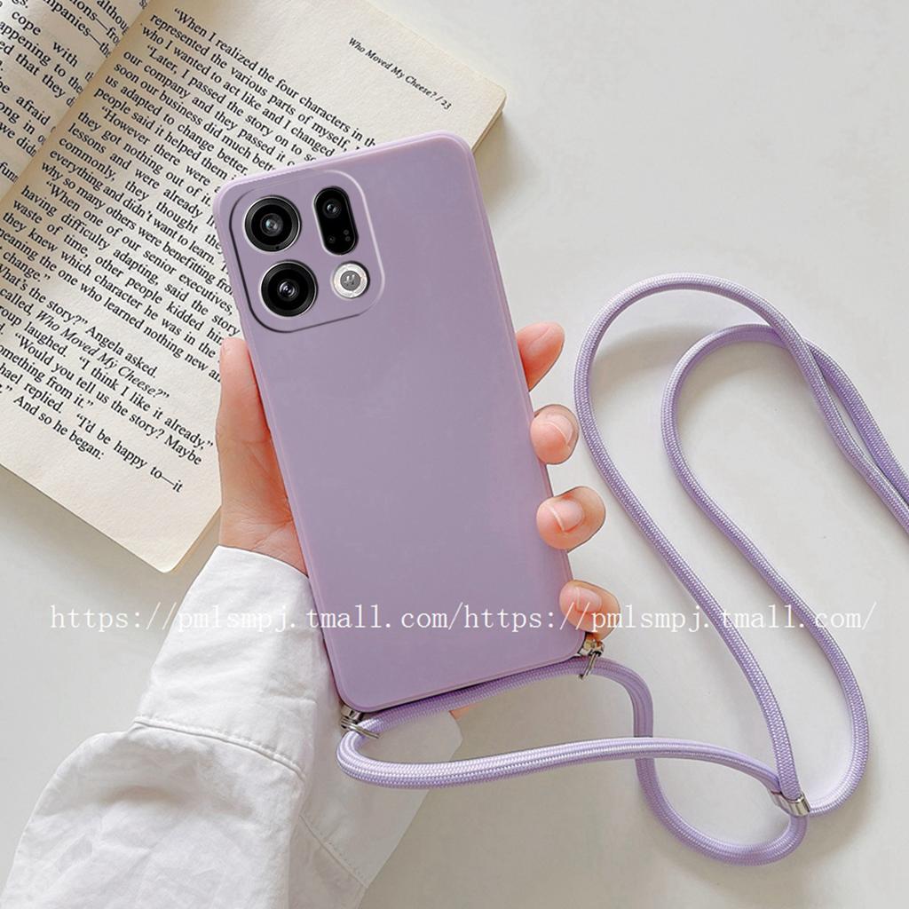 Чехол для OPPO Find X9 Pro X 9 с ремешком-шнурком на шею, мягкий чехол для Find X9pro, защитный силиконовый чехол-оболочка для камеры