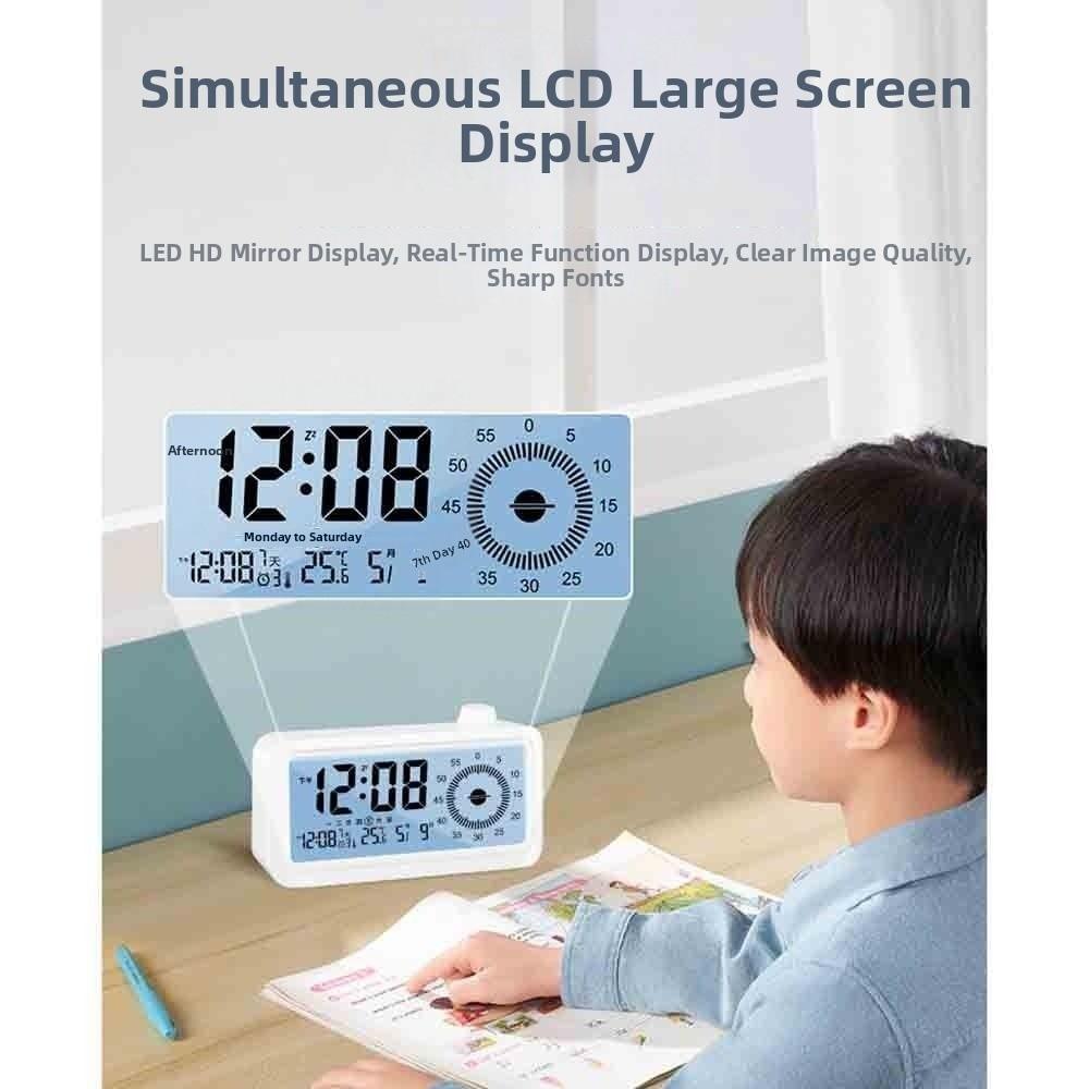 Multifunctional Visual Digital Timer Silent Desktop Clock Time Manager Alarm Clock Home