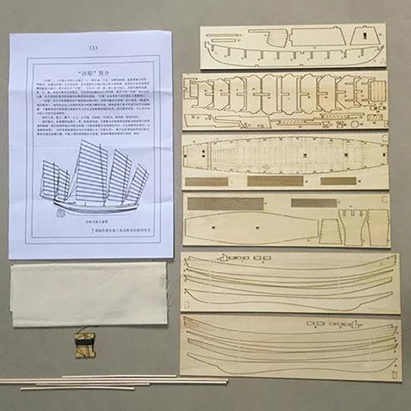 Scale 1:80 Classic Antique Ship Model Diy Wooden Sailing Boats Model Kits Puzzle Assembly