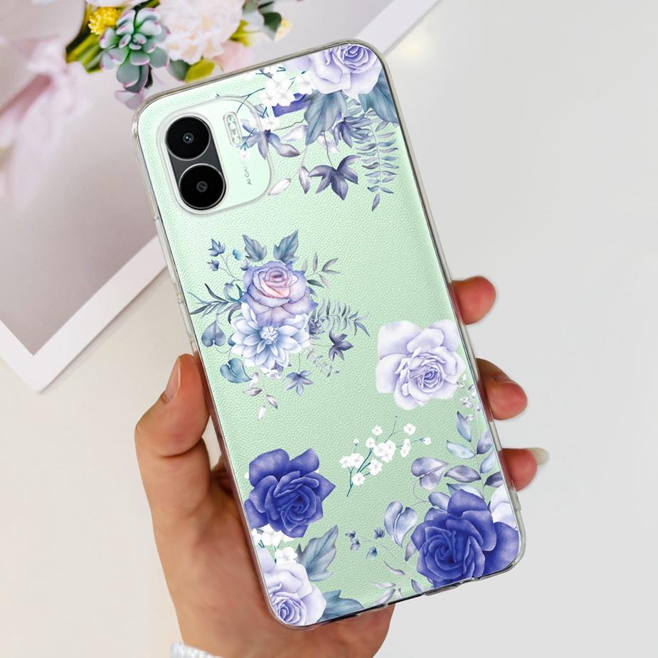 For Xiaomi Redmi A2 Case Redmi A2+ Cute Dinosaur Cartoon Back Cover Phone Cases For Redmi A2 Plus A2+ RedmiA2 Soft Fundas Bumper