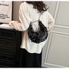Trendy Korean Style Sparkly Chain Underarm Dumpling Bag Women's Bag 2023 New Winter Shoulder Crossbody Bag