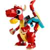 LEGO Creator Красный Дракон Игрушка Подарок на День Рождения Блоки Образовательный Мальчик Девочка Дети Возраст 6 7 8 9 Животное Существо 31145
