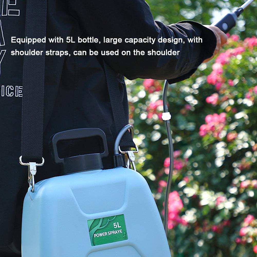 5L Rechargeable Shouldered Sprinkler Handheld Electric Sprayer Agriculture Tools Watering Can