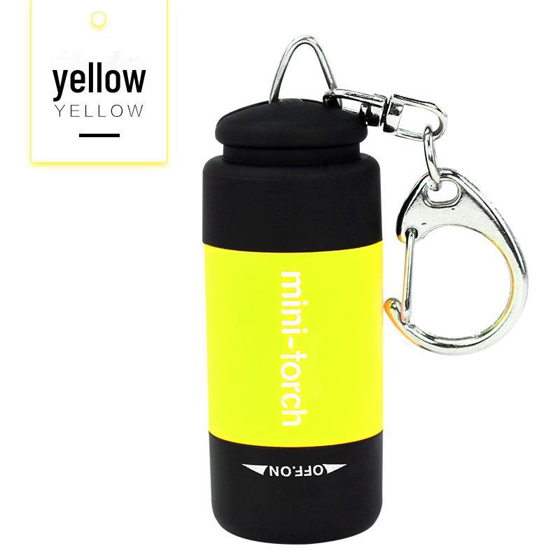 USB Rechargeable LED Mini Pocket Flashlight - Portable Keychain Light for Kids