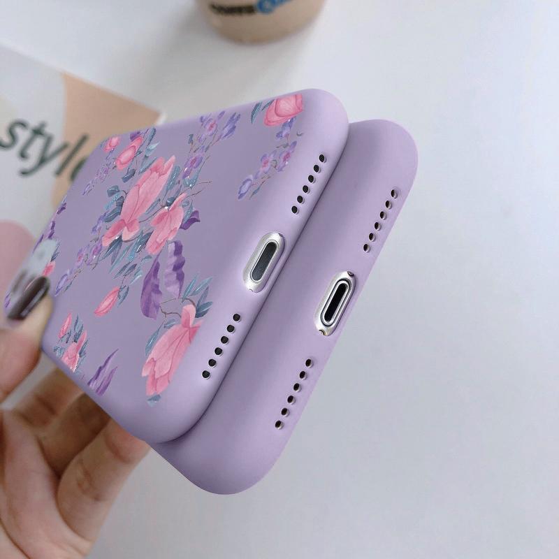 Мягкий силиконовый чехол Flower Animal для Xiaomi Redmi Note 13 Pro 13C 14 Samsung A35 A55 M35 S24 Huawei Honor 200 iPhone Camera Защитный противоударный чехол