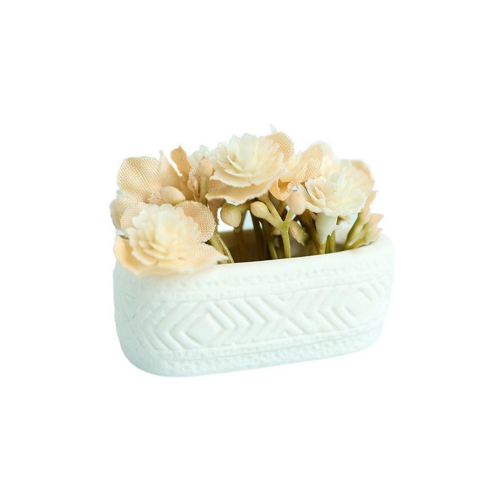 Многоцветный кукольный домик Цветок бонсай Гипсофила Жасмин Микро-бонсай Игрушка Миниатюрные комнатные растения