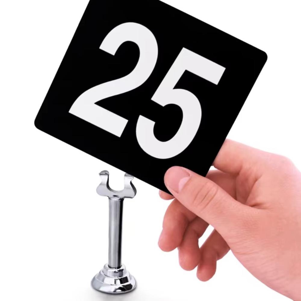 U Shape Name Card Display Stand Stainless Steel Picture Clips Price Display Rack  Table Accessories