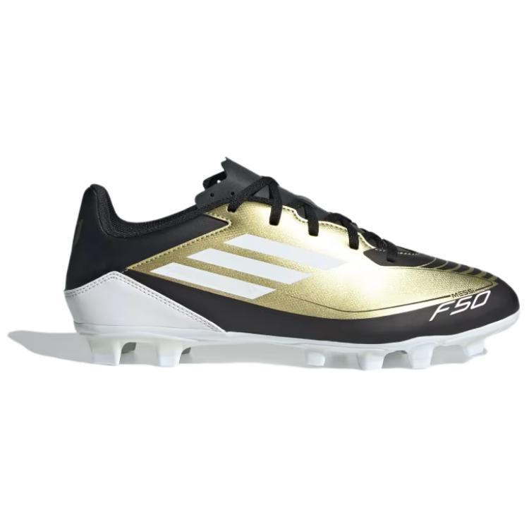 Adidas F50 CLUB Artificial Turf Slip Resistant Abrasion Resistant Soccer Shoes Men's Black Gold IG9331