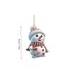 Christmas Ornament 2D Cute Cartoon Snowman Multi-Use Car Hanging Home Decor Festive Holiday Tree Pendant Decoration Set