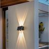 IP65 Waterproof 4/6/8 LED Solar Light Up and Down Fence Solar Lamp Modern Solar Wall Lamp  Porch