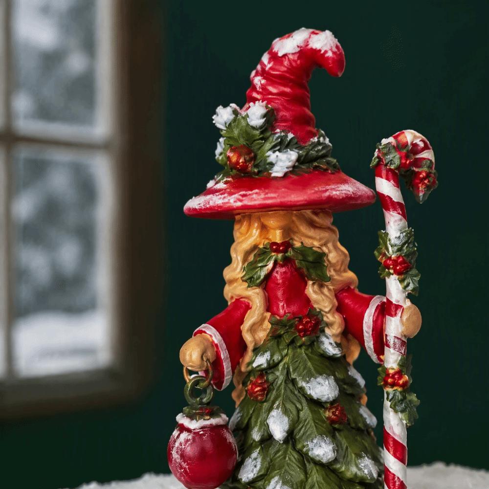 Witch Christmas Resin Figurine Santa Tabletop Ornament Fashion Snowman Decoration Shelf Decor