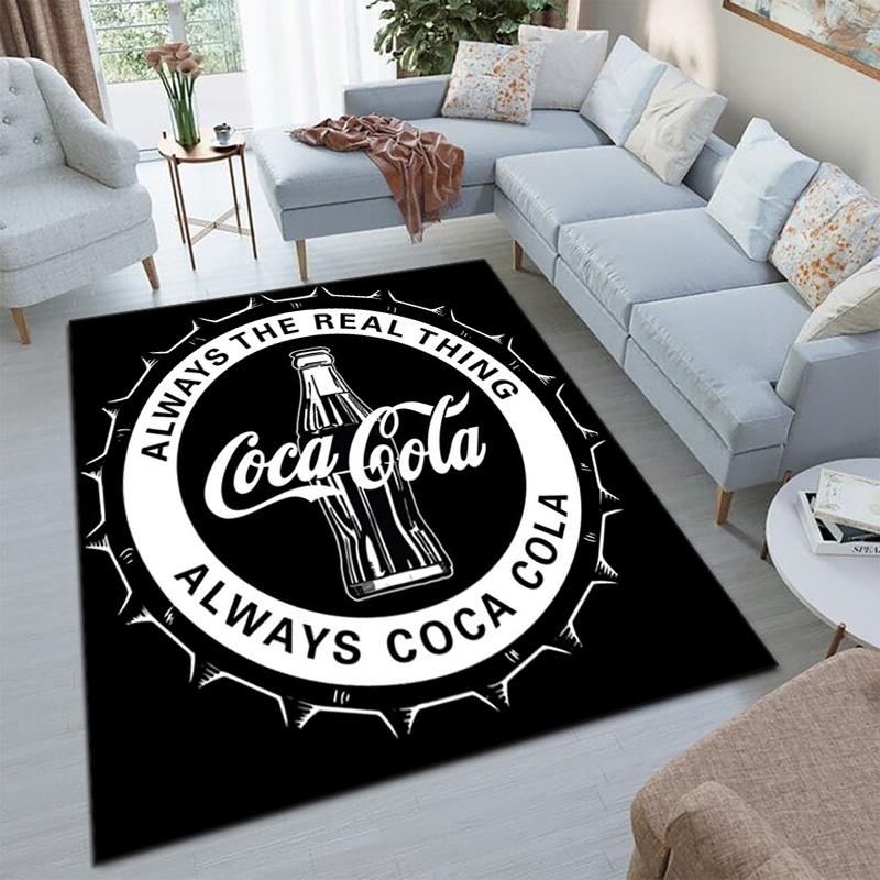 Рождественский подарок Хэллоуинская тематика напиток кола Coca Cola ковер подходит для гостиной и спальни коврики для дверей офис балкон декоративный ковер V27