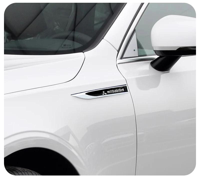 Cysvmh1 Автонаклейка На кузов автомобиля Для Mitsubishi Lancer Mirage Pajero, Декоративная накладка на крыло, Наклейка 3D Металлический сплав Эмблема Значок Авто
