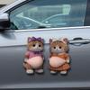 3D Cat Belly Kneading Music Cartoon Cat Shiba Inu Anti-Collision Sticker Japanese And Korean Car Body Refrigerator Sticker