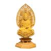 TheChanger Traditional Art Carving Buddhist Statue, Kannon Bodhisattva, Buddhist Altar Statue, Wood Carving, Flying Celestial Being Halo, Octagonal