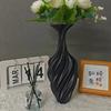 Top Quality Modern Style Plastic Flower Vase White Black Aesthetic Floral Arrangement Display Room Decoration Flower Bottle