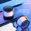 Mini Portable Bluetooth Speakers Wireless With Multicolour Lights, Stereo Pairing Desktop & Portable Wireless Speaker