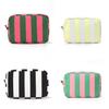 Minimalist Polyester Cosmetic Pouch With Colorblocked Design For Women And Men