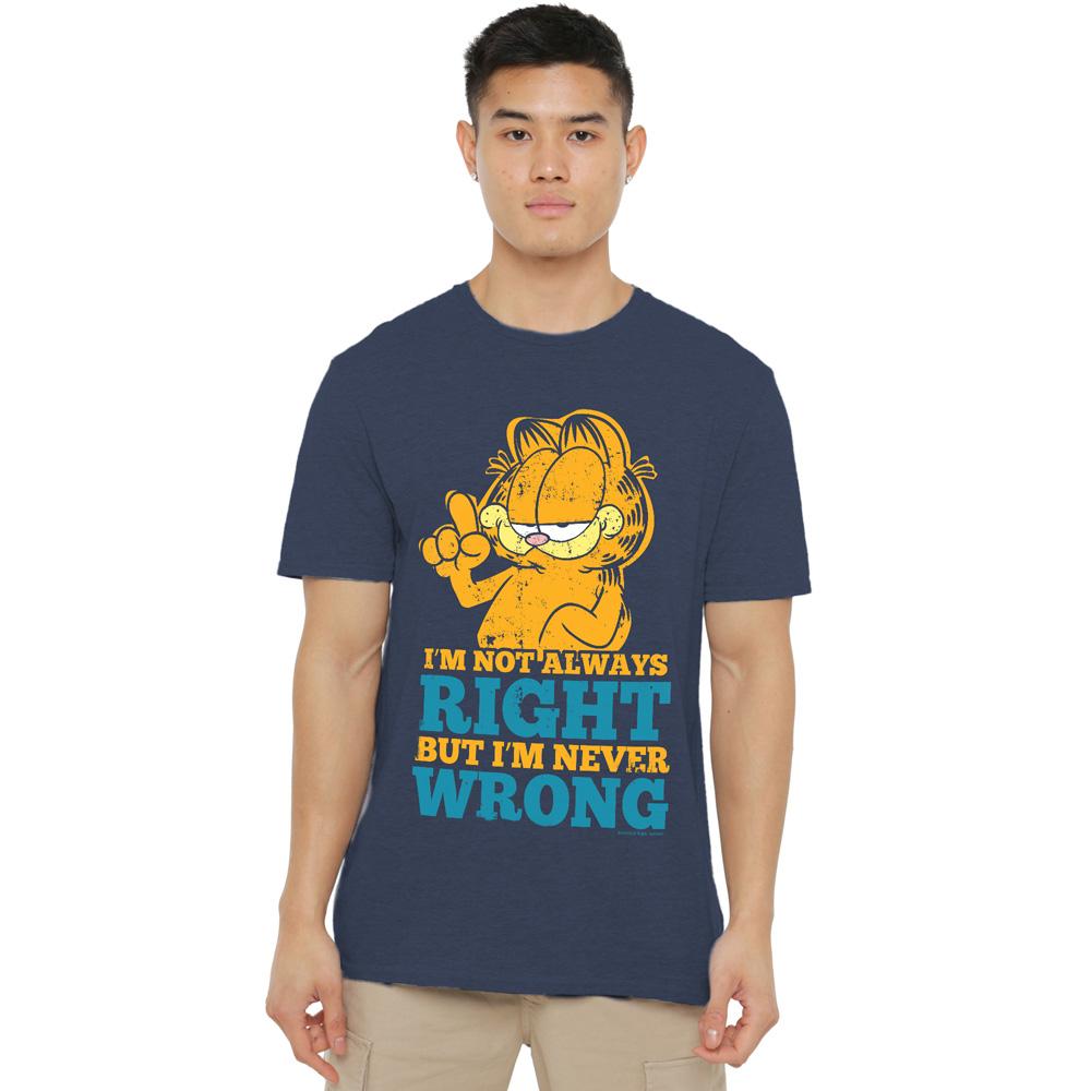Garfield Unisex Adult Never Wrong T-Shirt