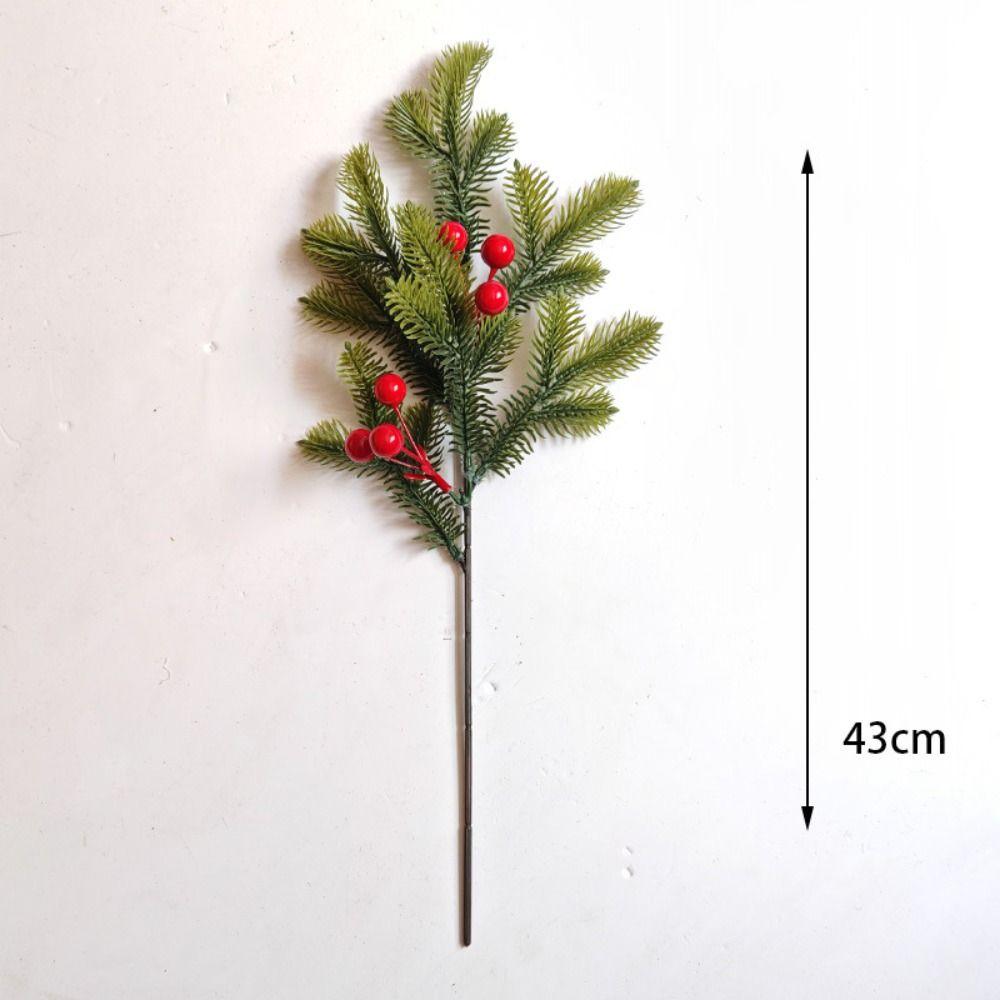 DIY Wreath Christmas Pine Needles Handcraft Artificial Plastic Plants DIY Christmas Gift