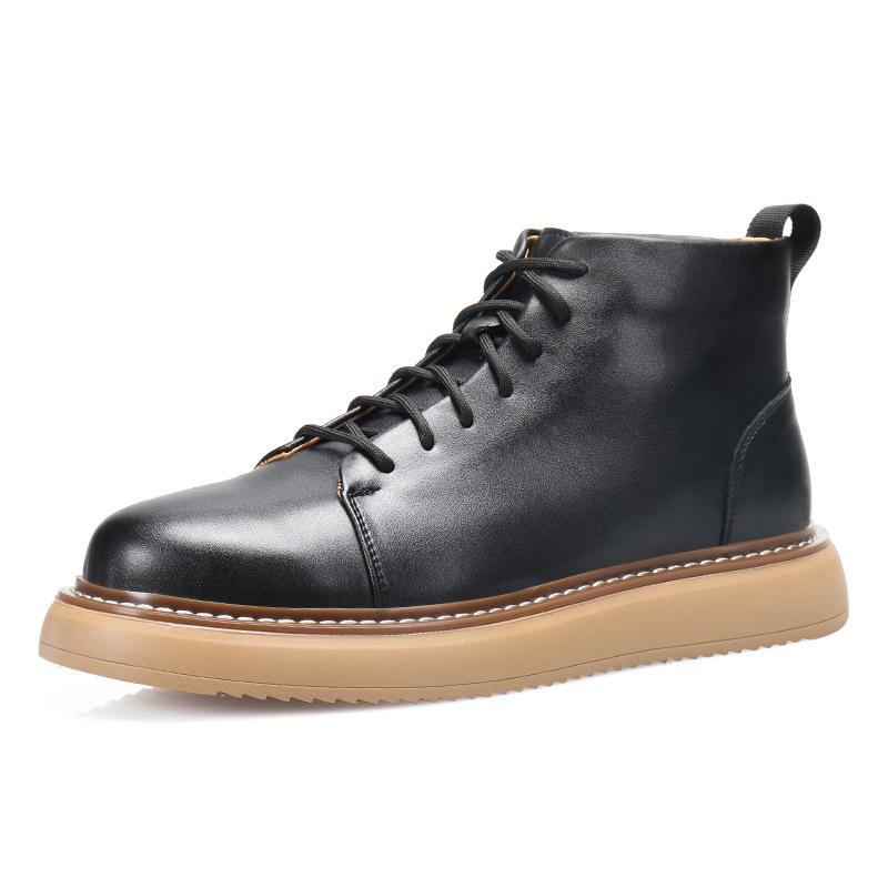 8307-5 Новые ботинки Мартин мужские ретро коровья кожа классические резиновые ботинки повседневные уличные нескользящие рабочие ботинки мужские