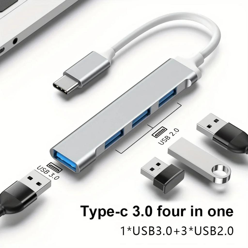 USB C HUB 3.0 Type C удлинитель 4 порта разветвитель адаптер OTG док-станция для телефона Macbook Pro 13 15 Air ПК ноутбук компьютер концентратор
