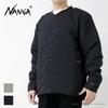 NANGA No Collar Soft Down Size M Men's Cardigan, Black, N1B1BK,