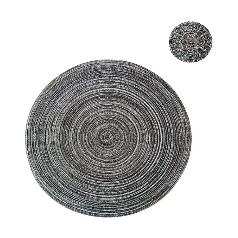 1/2/4 комплекта подставок и подстаканников, плетеные круглые подставки, натуральные плетеные салфетки для обеденного стола, вечеринки, декора кухни, оранжевый