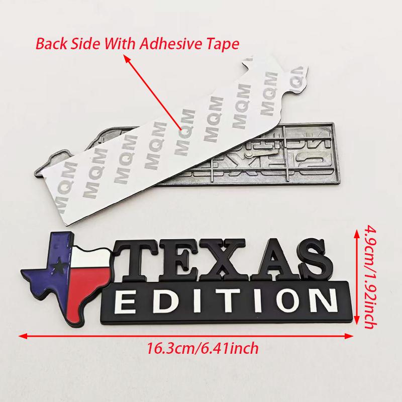 New 1pc 3D Metal Car Sticker Logo TEXAS EDITION Star Rear Trunk Badg HDEKJW6 Fender Side Emblem Decals For Chevy GMC SILVERADO SIERRA