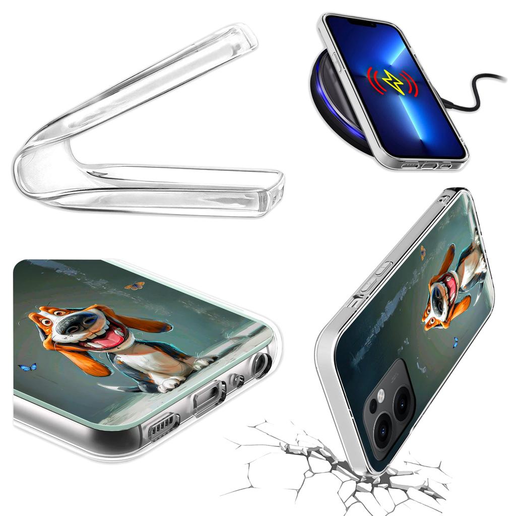 Etui Do Oppo Reno 13F 5G / 13 Fs 5G Foto Obudowa Case Plecki Piesek + Szkło