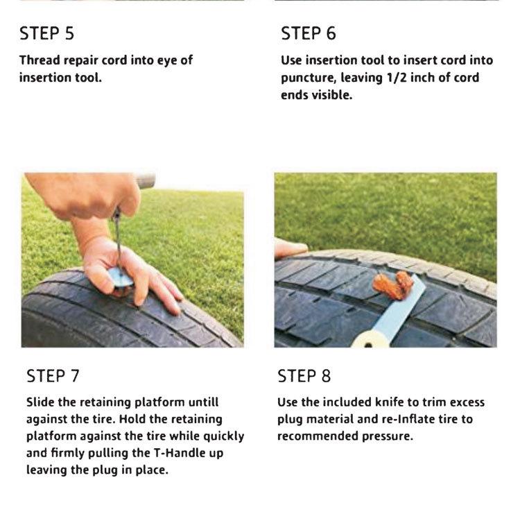 Motorcycle & Car Vacuum Tire Repair Tool Kit