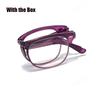 Men Women Portable Foldable Reading Glasses Vintage Anti Blue Light Ultra Light Far Sight Eyewear