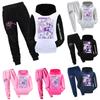 Children's Hooded Top And Pants Two-piece Tracksuit Set Long-sleeved Printed Sweatshirt Set