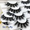 3D false eyelashes 7 pairs of thick natural three-dimensional curled fluffy simulated pair of eyelashes
