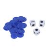 Left Right Dice Game Clear Signs Sturdy Acrylic 3 Dices 24 Chips Set for Friends Party