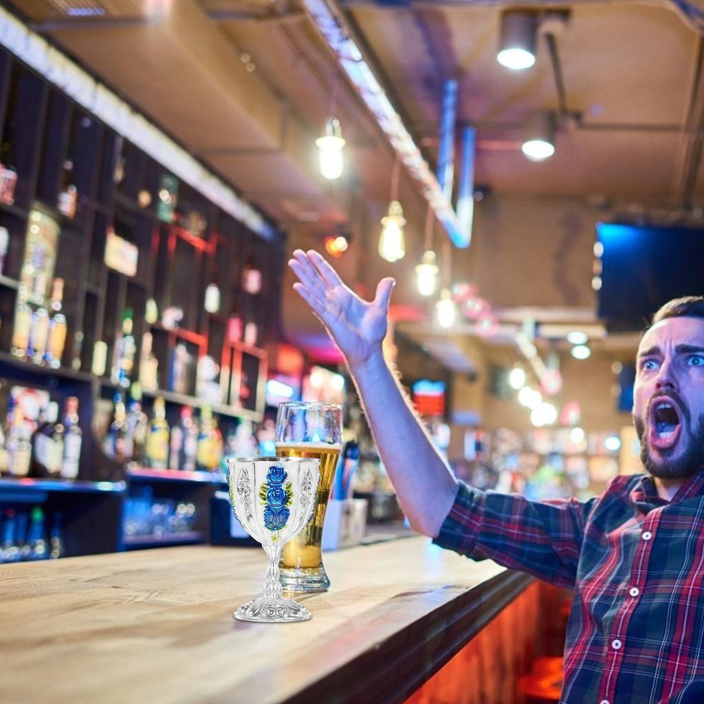 Элегантный Ретро Бокал для Ликера Ударопрочный Дизайн Металлический Бокал для Вина для Вечеринок Яркого Цвета Мини-Бокал Многоразовый Контейнер для Напитков