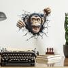 Сломанная стена Моделирование Горилла Спальня Кабинет Гостиная Фон Макет Наклейки на стену