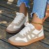 Fashion 2025 New Design Fashion Casual Shoes Lace Up Sneakers for Women Round Head Design Comfortable Sport Shoes