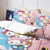 Hello Kitty 3D Детский Комплект Постельного Белья Пододеяльник Комплекты Комфорт Подходит Для Детей И Взрослых Милый Печатный Мультяшный