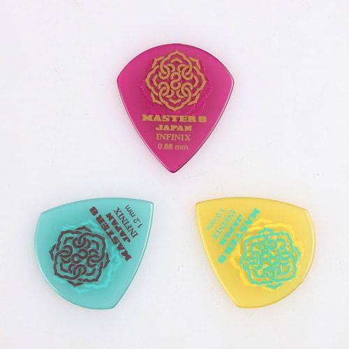 MASTER 8 JAPAN IFHPR-TD100 INFINIX TEARDROP Hard Polish with Rubber Grip 1.0mm Guitar Picks X 10
