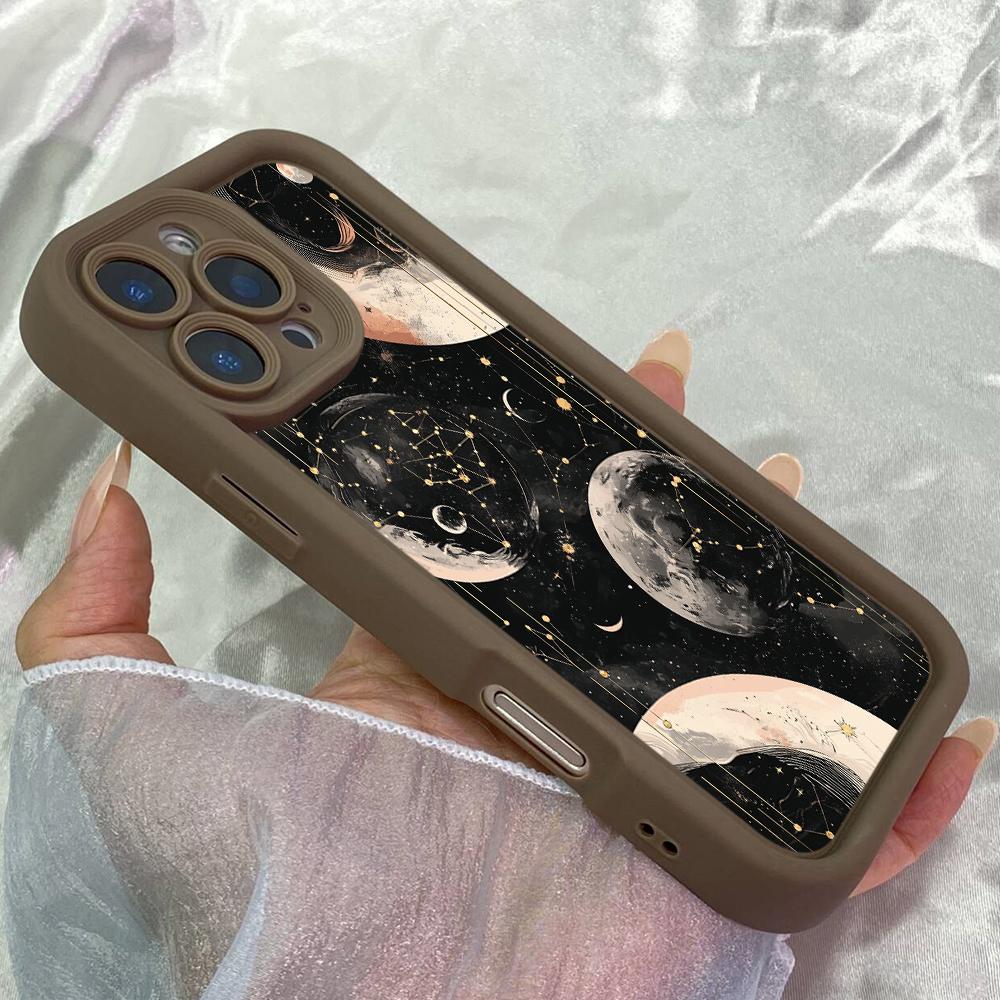 JT22 Астрологический для знаков зодиака Realme 14 15 Huawei P40 Honor 70 90 Infinix Tecno itel Motorola Google Все модели Ангельские глазки Мягкий ТПУ Чехол для телефона